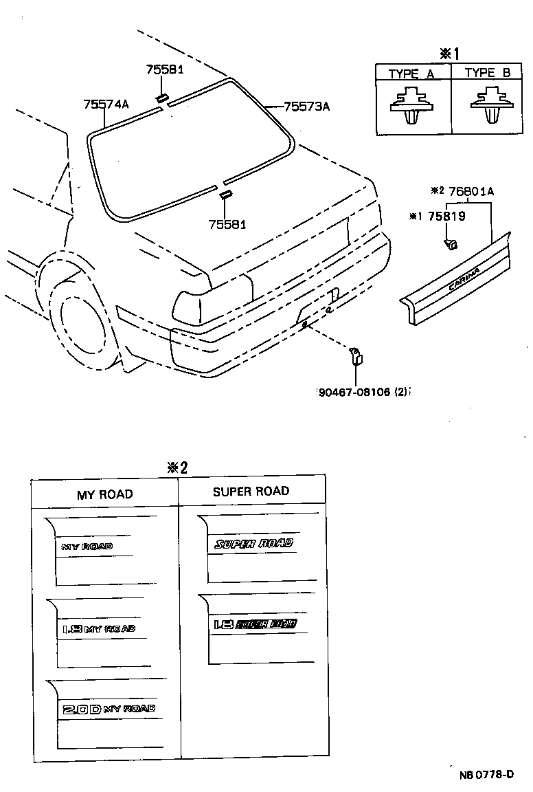 Exploded illustration NB0778D