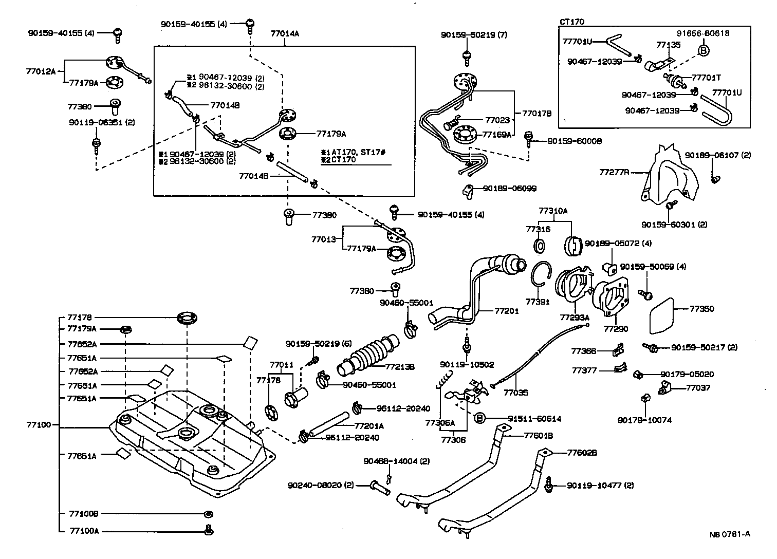 Exploded illustration NB0781A