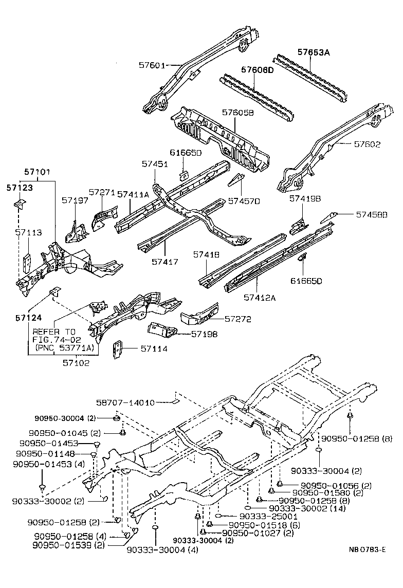 Exploded illustration NB0783E
