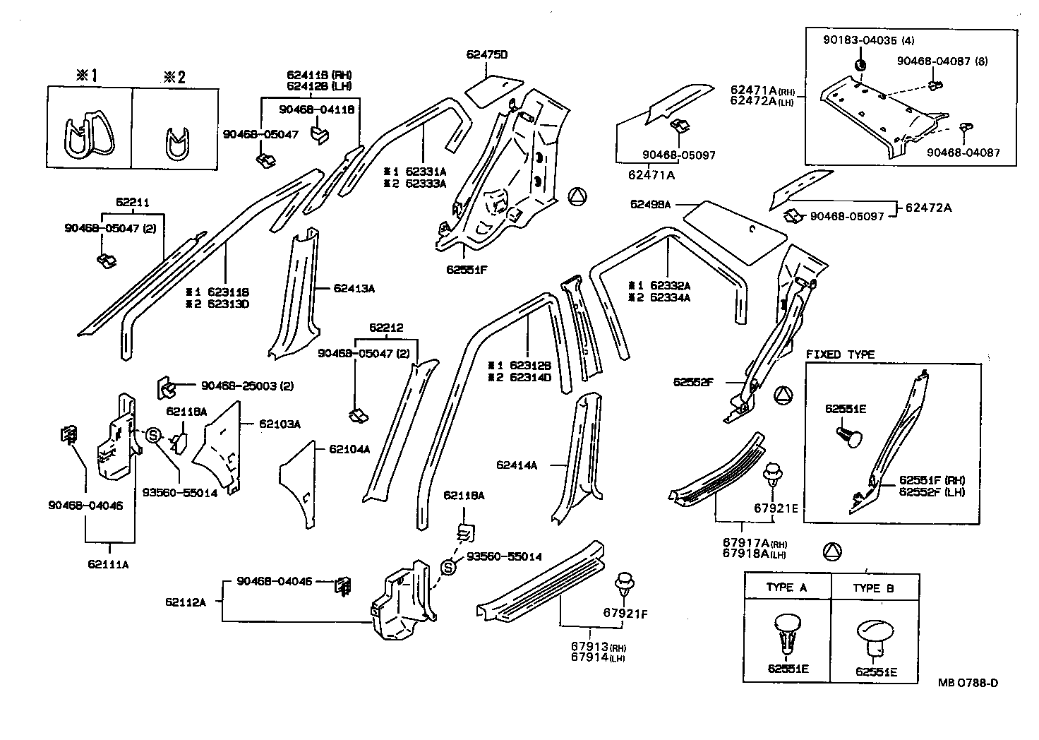 Exploded illustration NB0788D