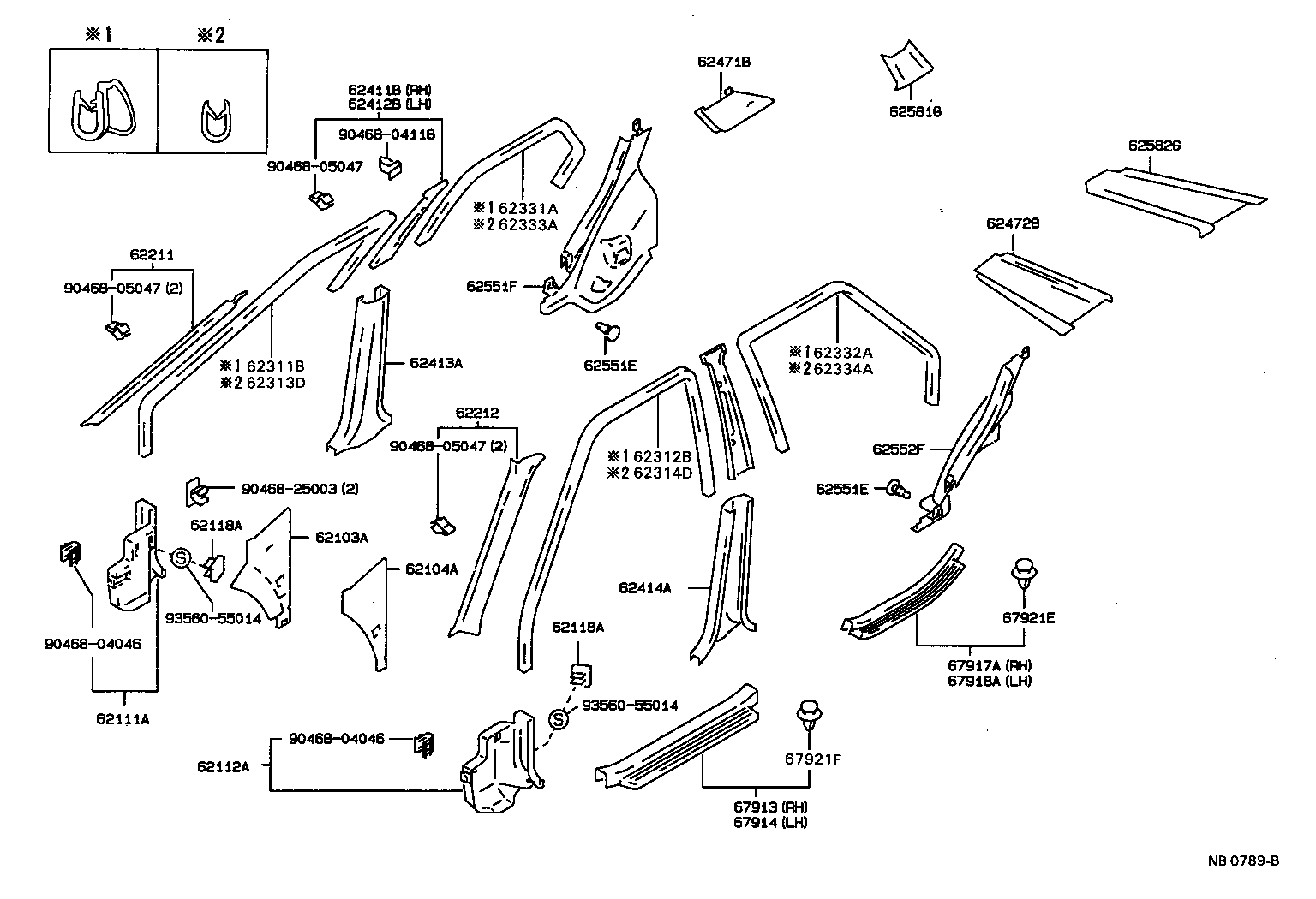 Exploded illustration NB0789B