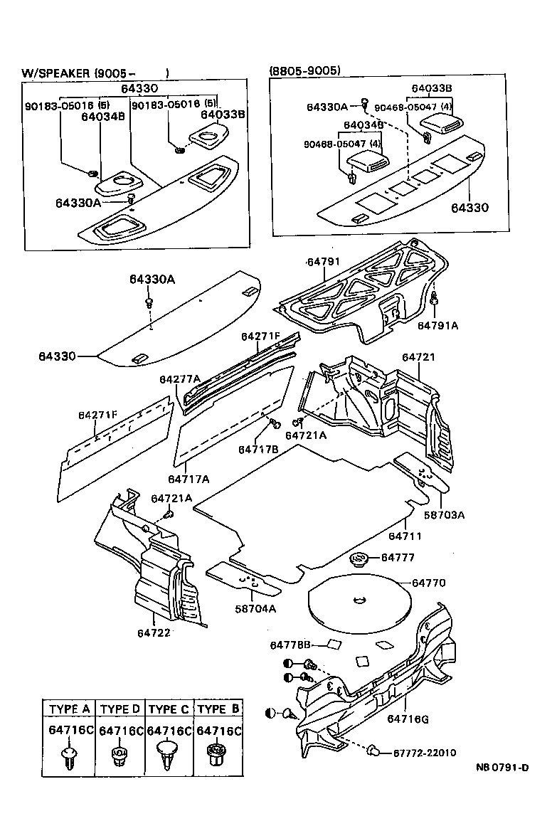 Exploded illustration NB0791D