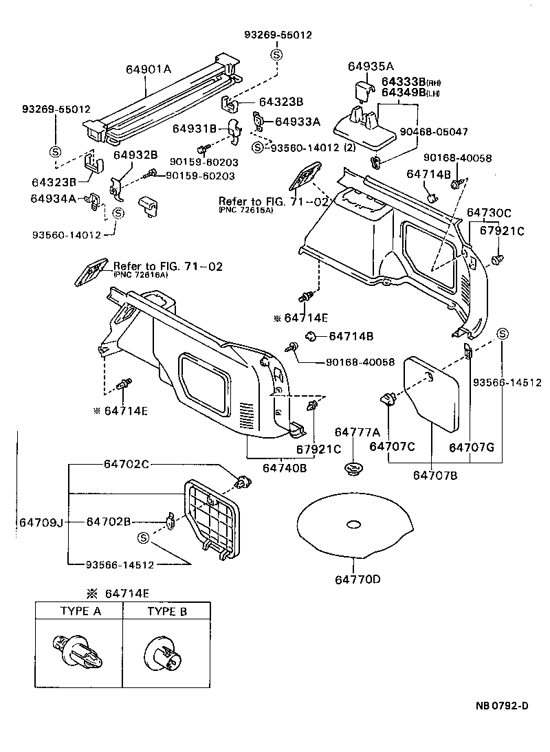Exploded illustration NB0792D