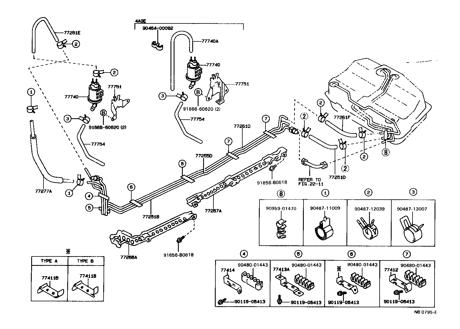 Exploded illustration NB0795E