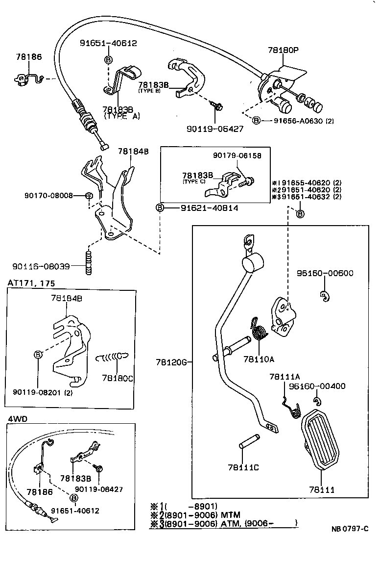 Exploded illustration NB0797C