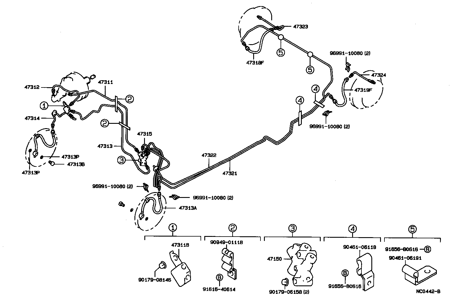 Exploded illustration NC0442B