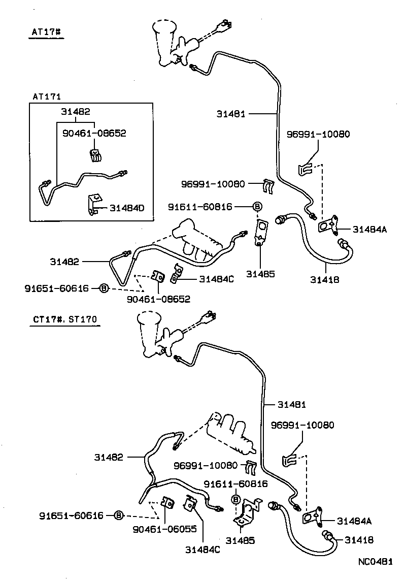 Exploded illustration NC0481