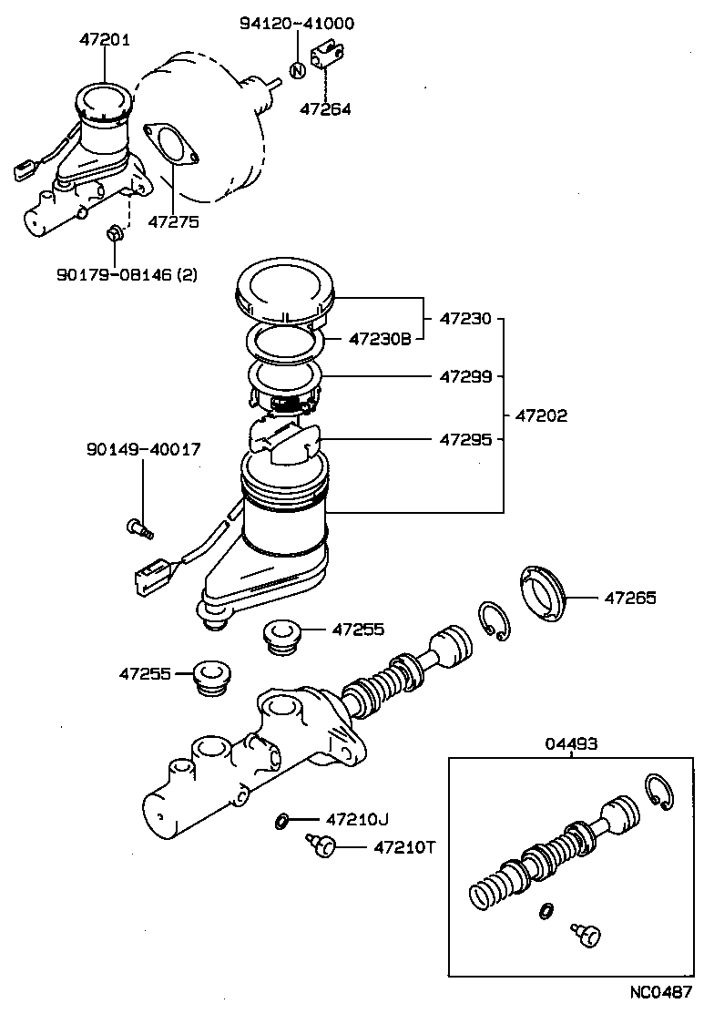 Exploded illustration NC0487
