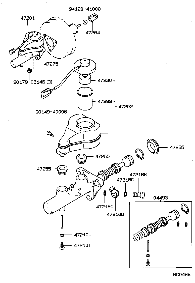 Exploded illustration NC0488