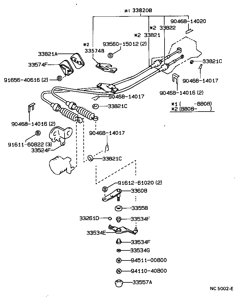 Exploded illustration NC5002E