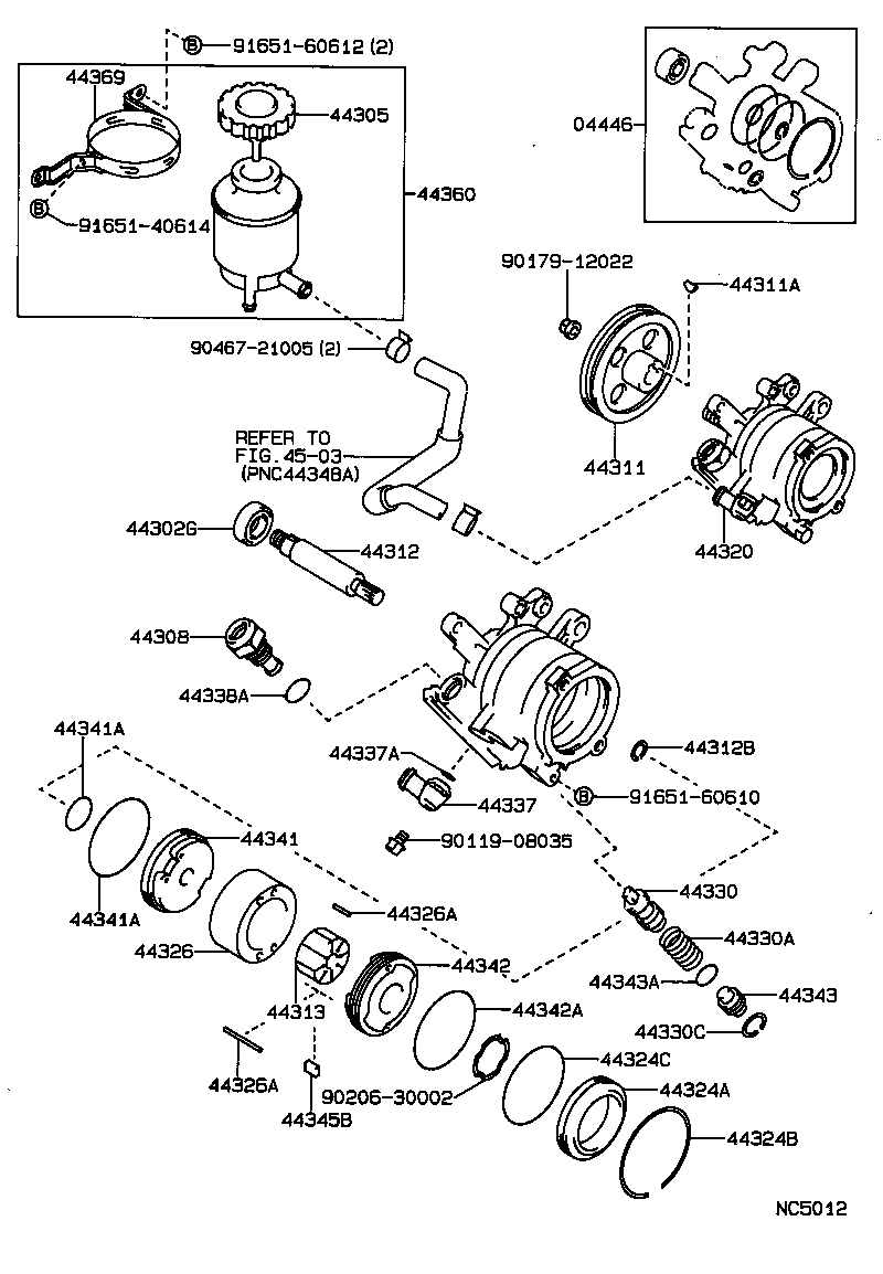 Exploded illustration NC5012