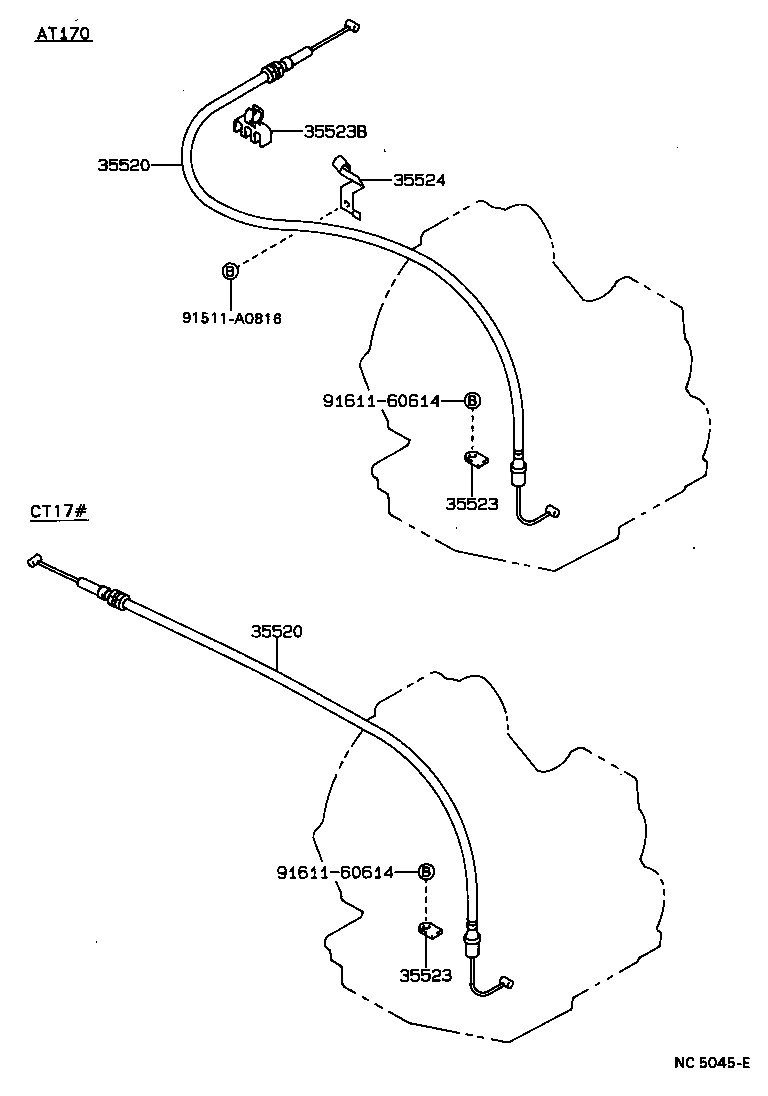 Exploded illustration NC5045E