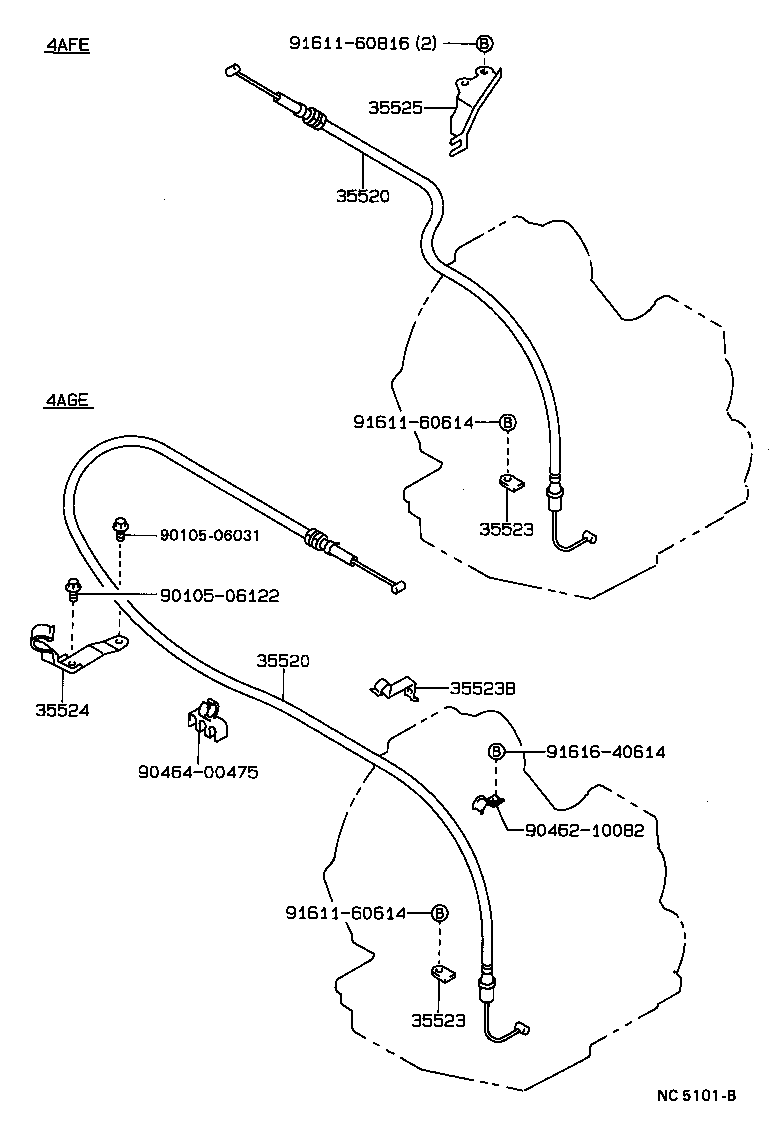 Exploded illustration NC5101B