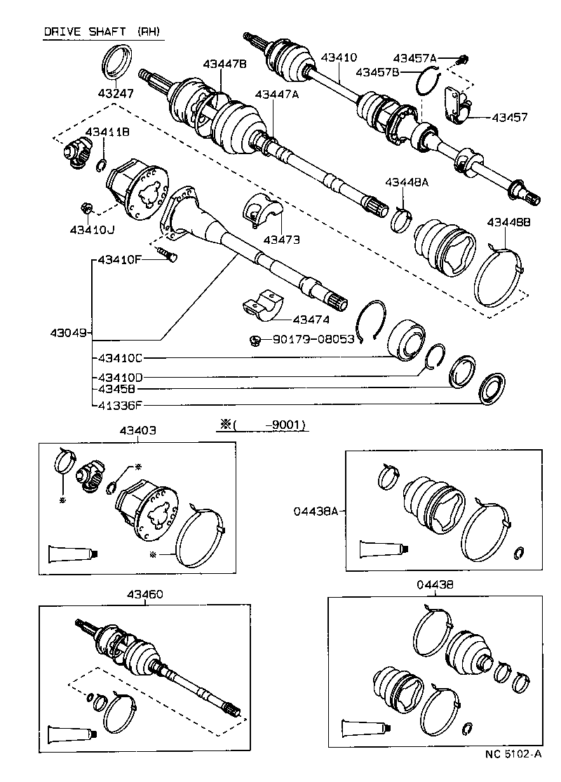 Exploded illustration NC5102A