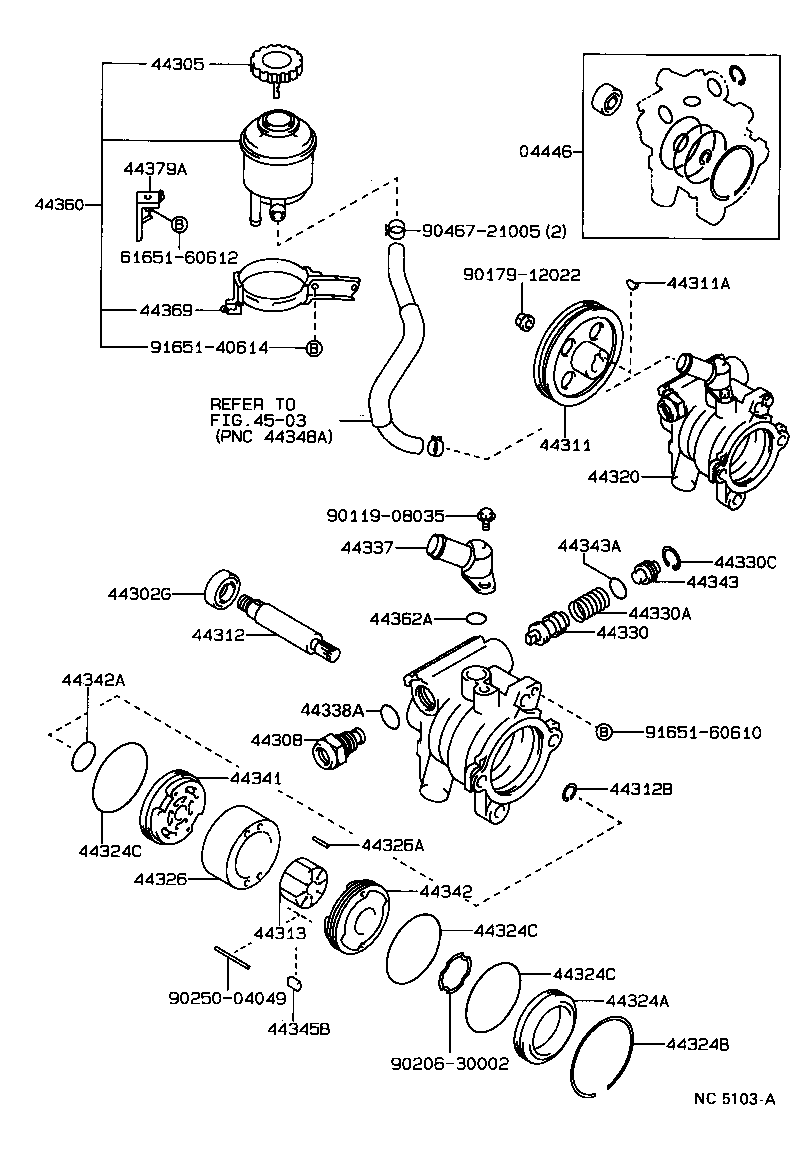 Exploded illustration NC5103A