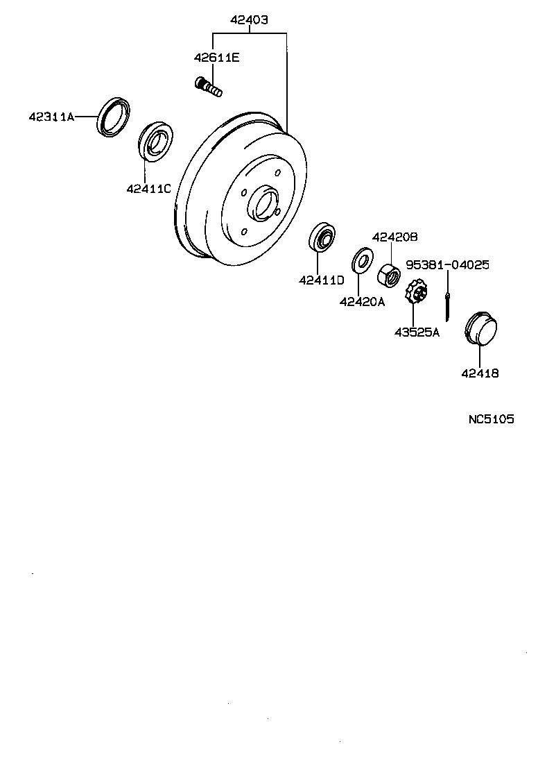 Exploded illustration NC5105
