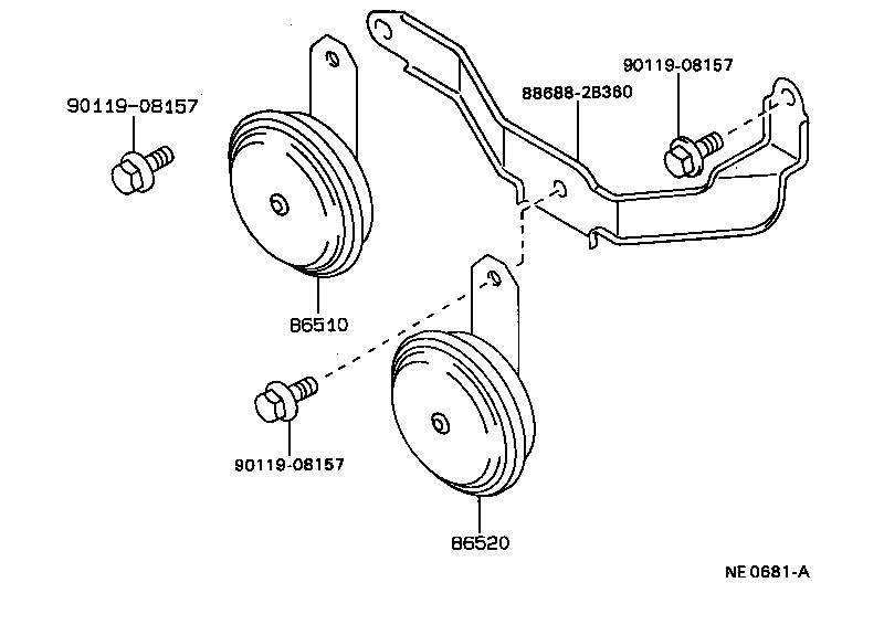 Exploded illustration NE0681A