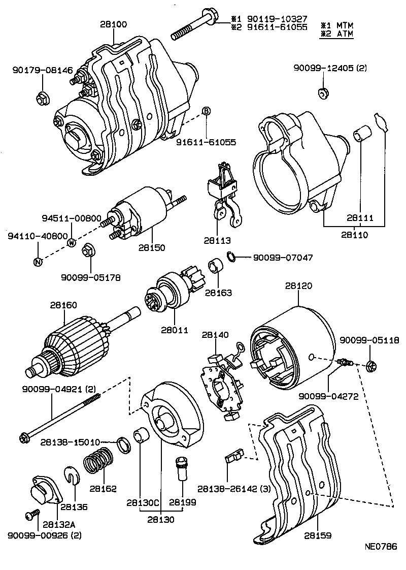 Exploded illustration NE0786