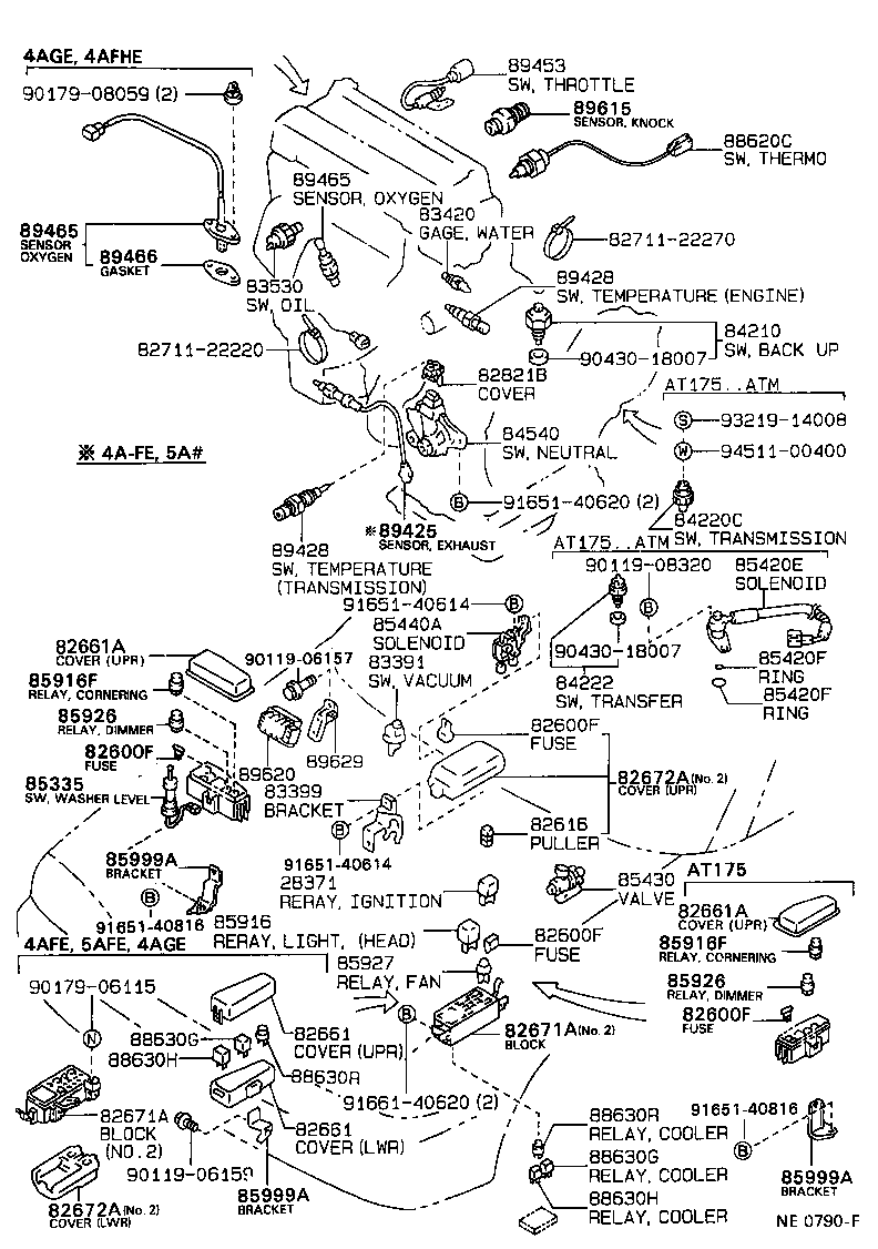 Exploded illustration NE0790F