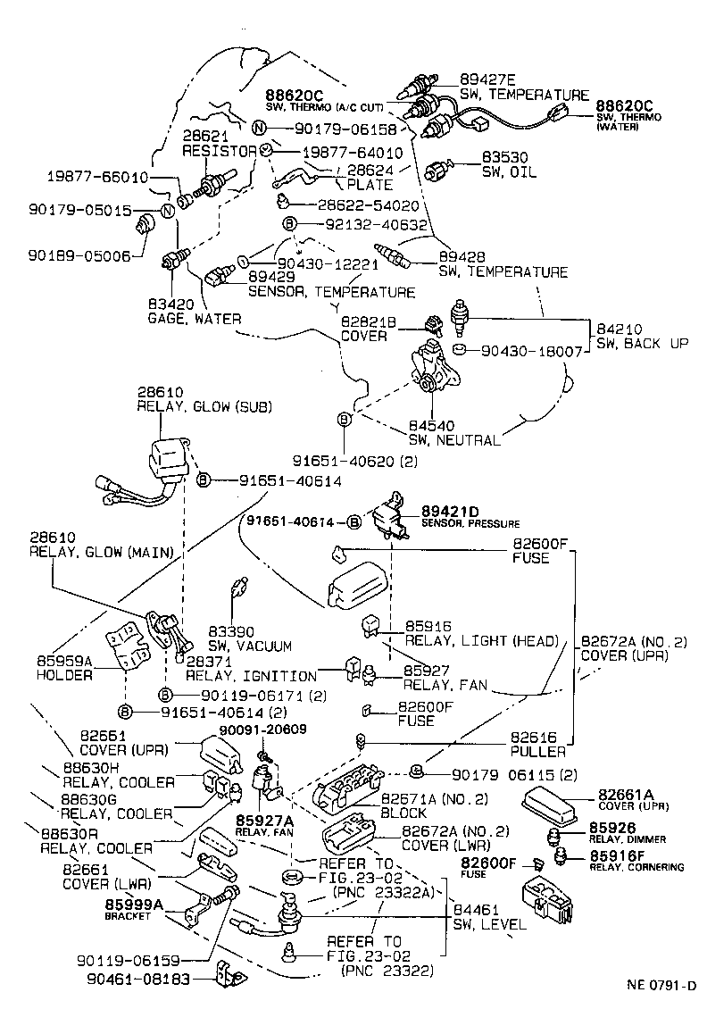 Exploded illustration NE0791D