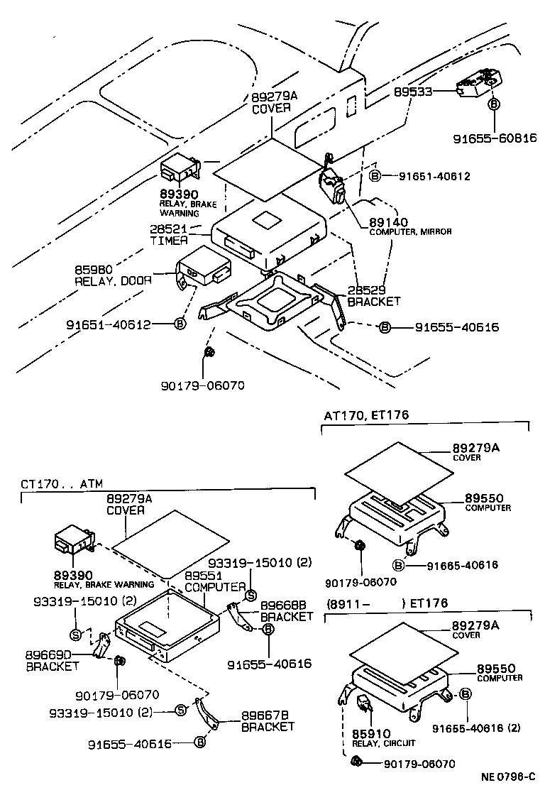 Exploded illustration NE0796C