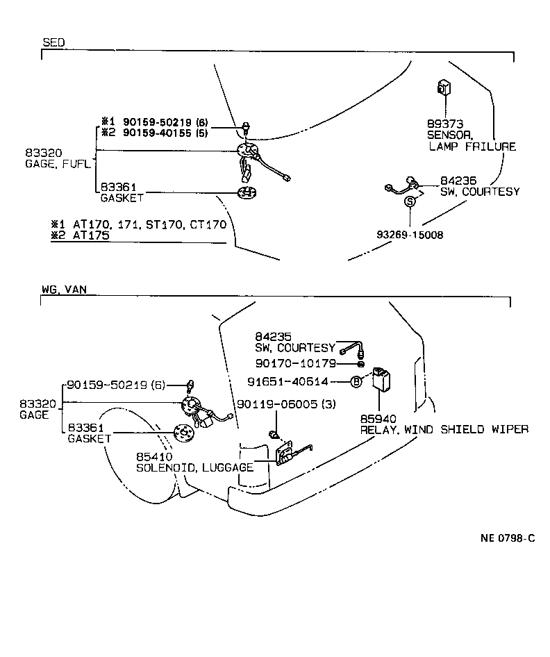 Exploded illustration NE0798C