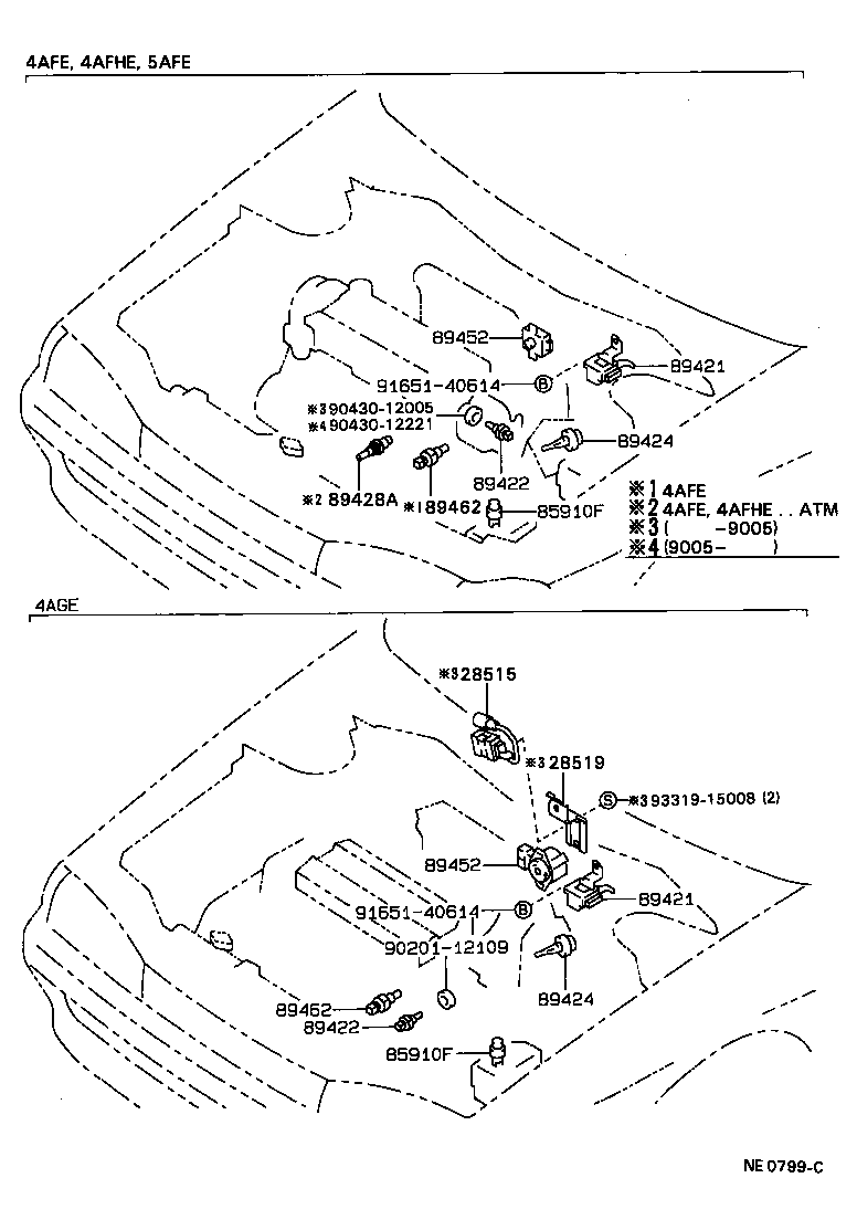 Exploded illustration NE0799C