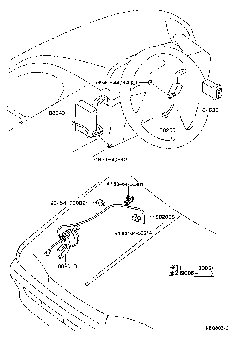 Exploded illustration NE0802C