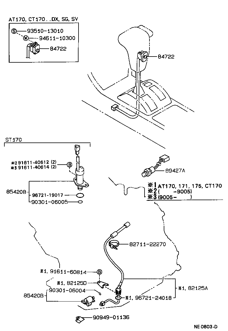 Exploded illustration NE0803D