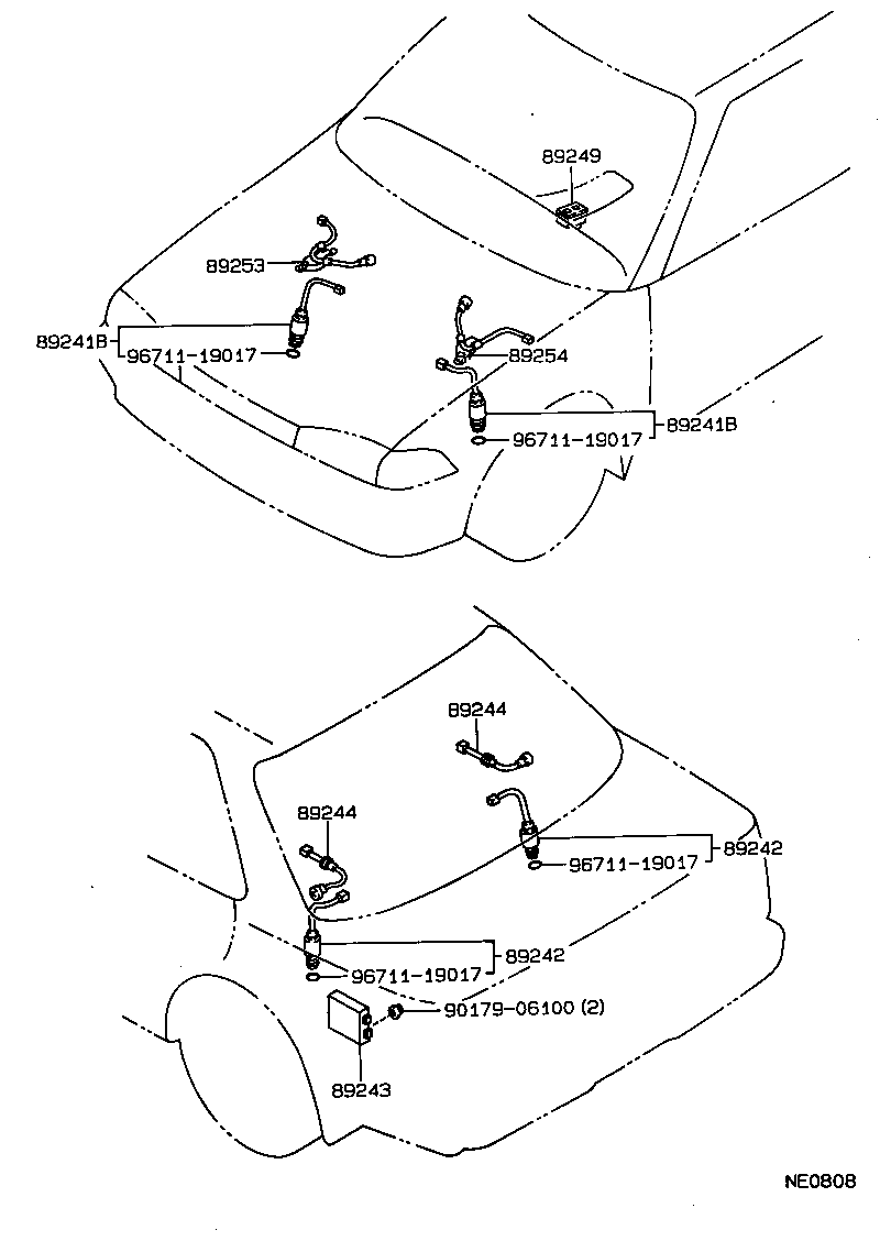 Exploded illustration NE0808