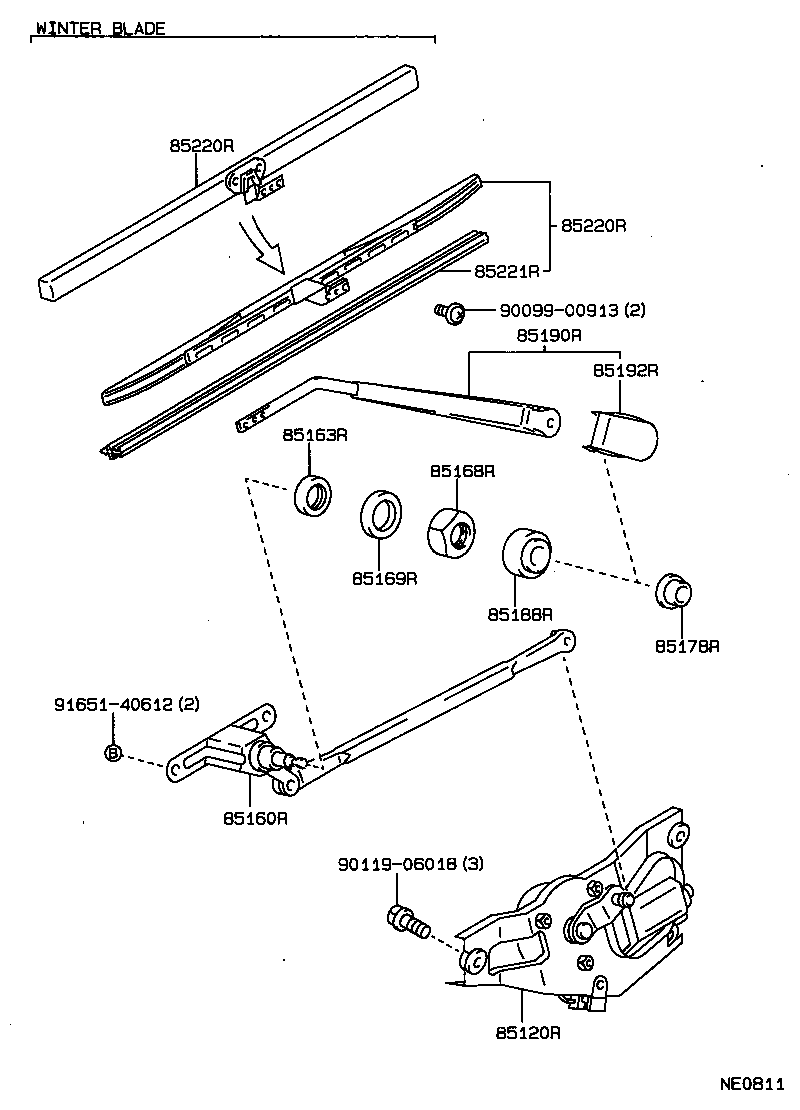 Exploded illustration NE0811