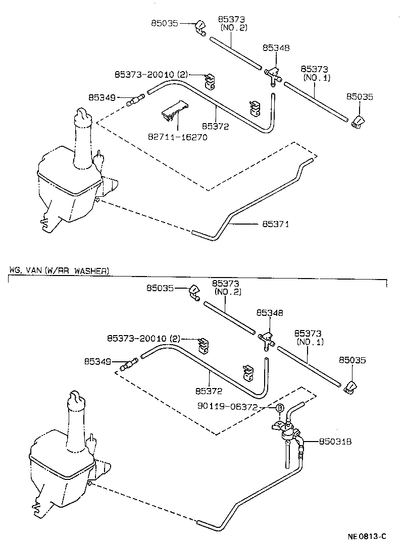 Exploded illustration NE0813C