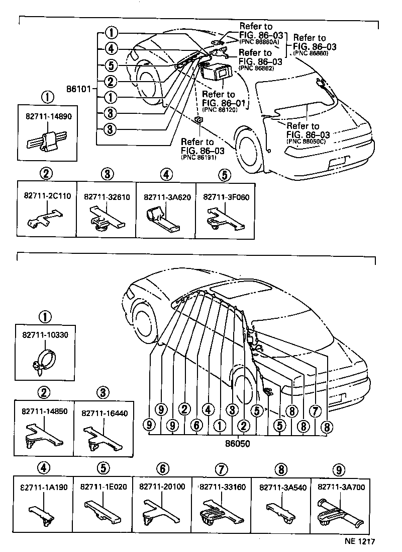 Exploded illustration NE1217