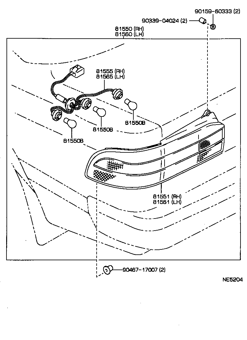 Exploded illustration NE5204