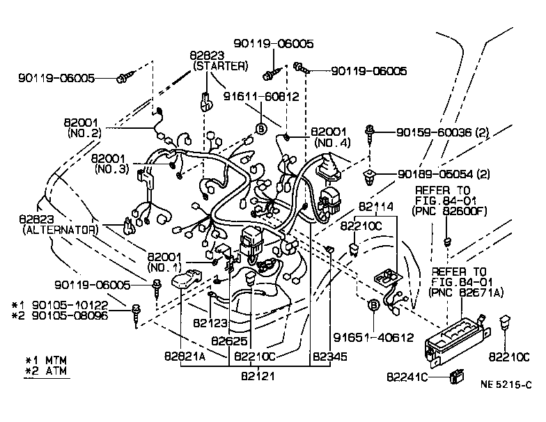 Exploded illustration NE5215C