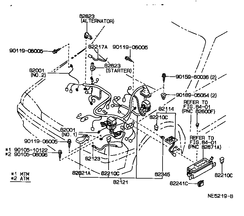 Exploded illustration NE5219B