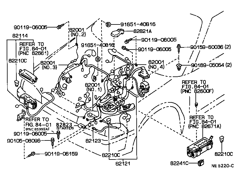 Exploded illustration NE5220C