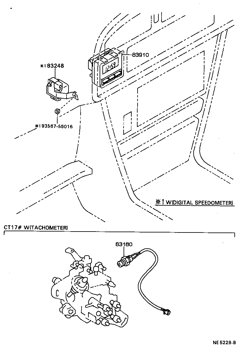 Exploded illustration NE5229B