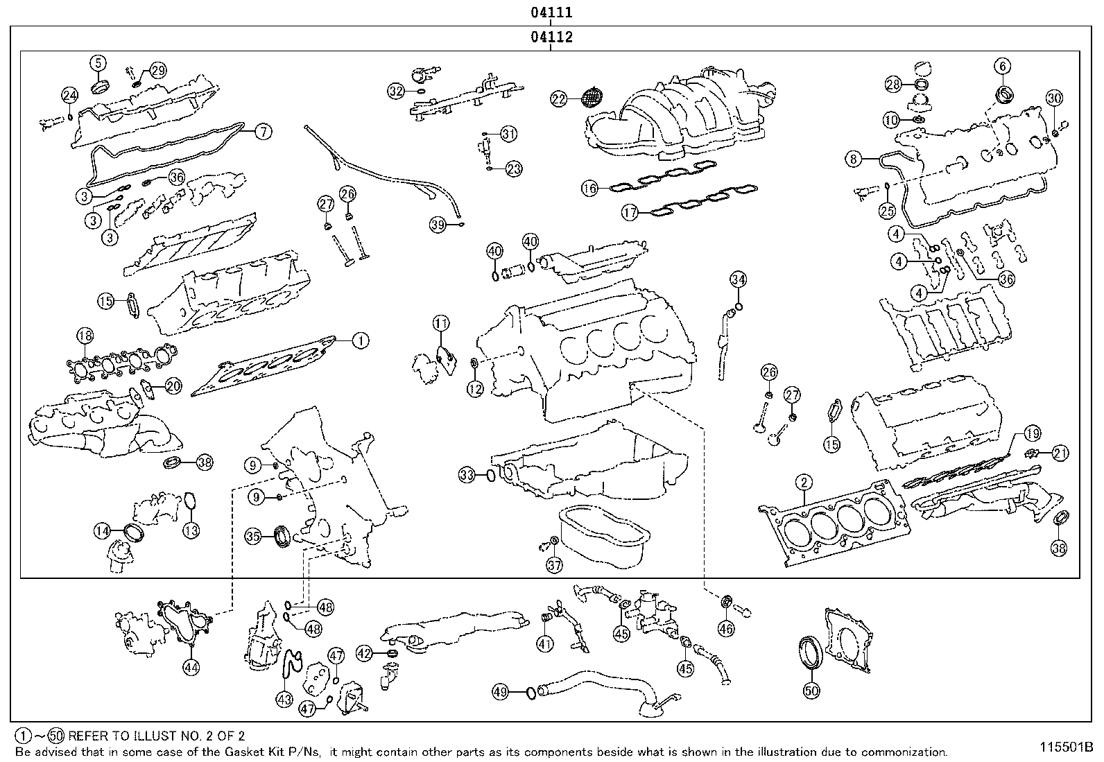 Exploded illustration 115501B