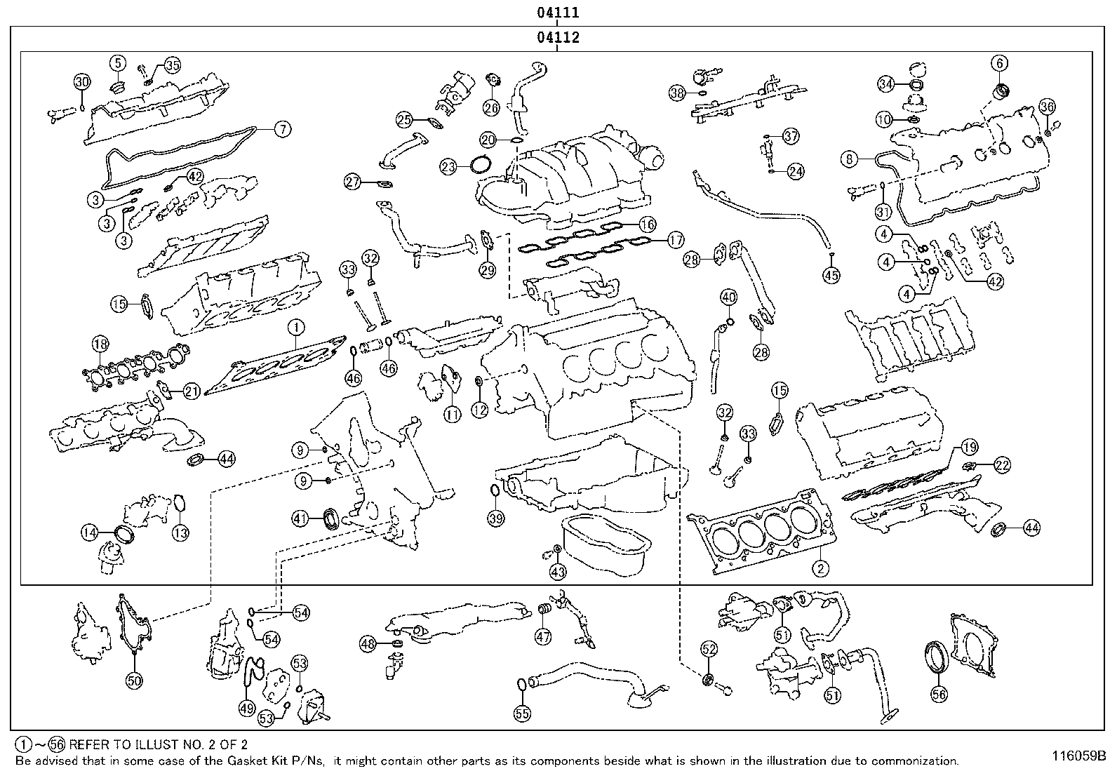 Exploded illustration 116059B
