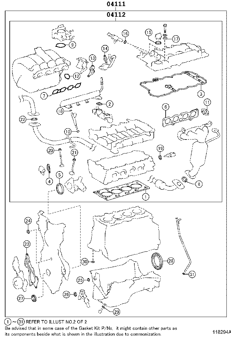Exploded illustration 118294A