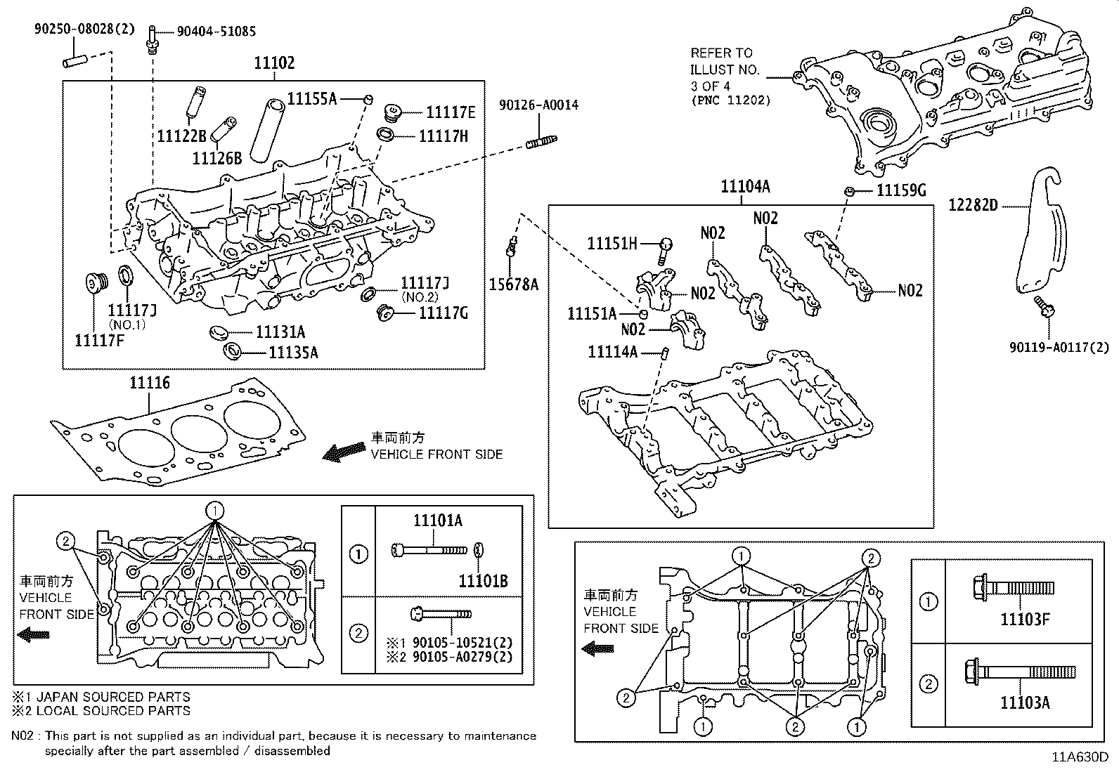 Exploded illustration 11A630D