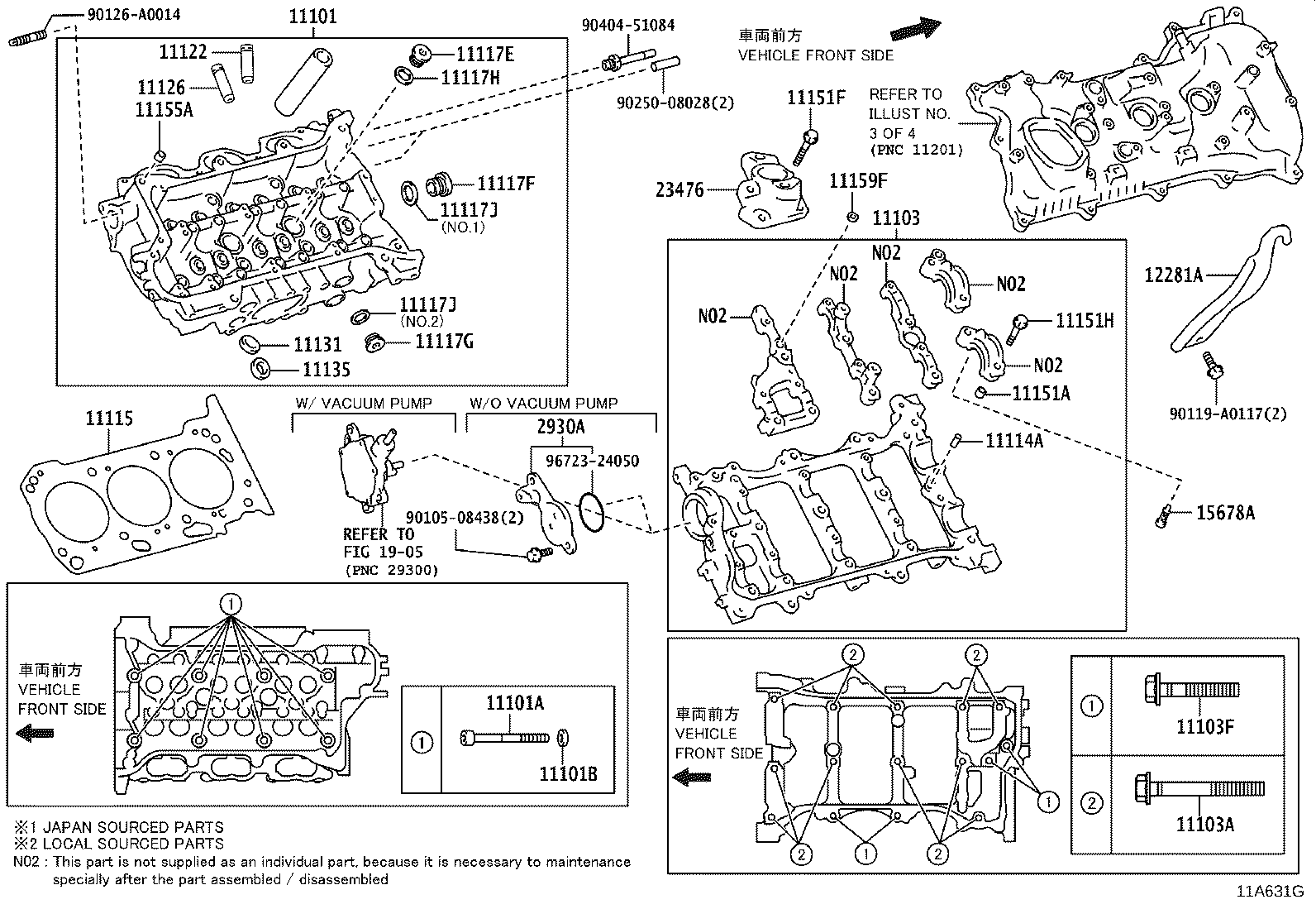 Exploded illustration 11A631G