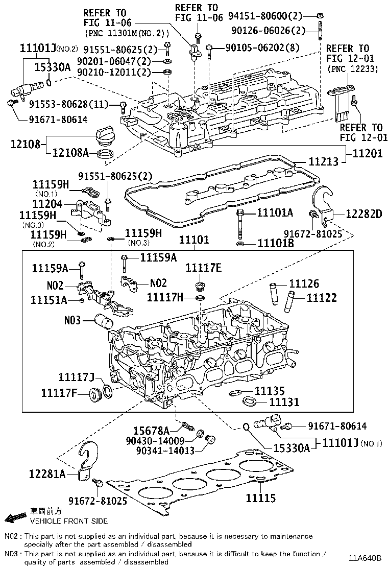 Exploded illustration 11A640B