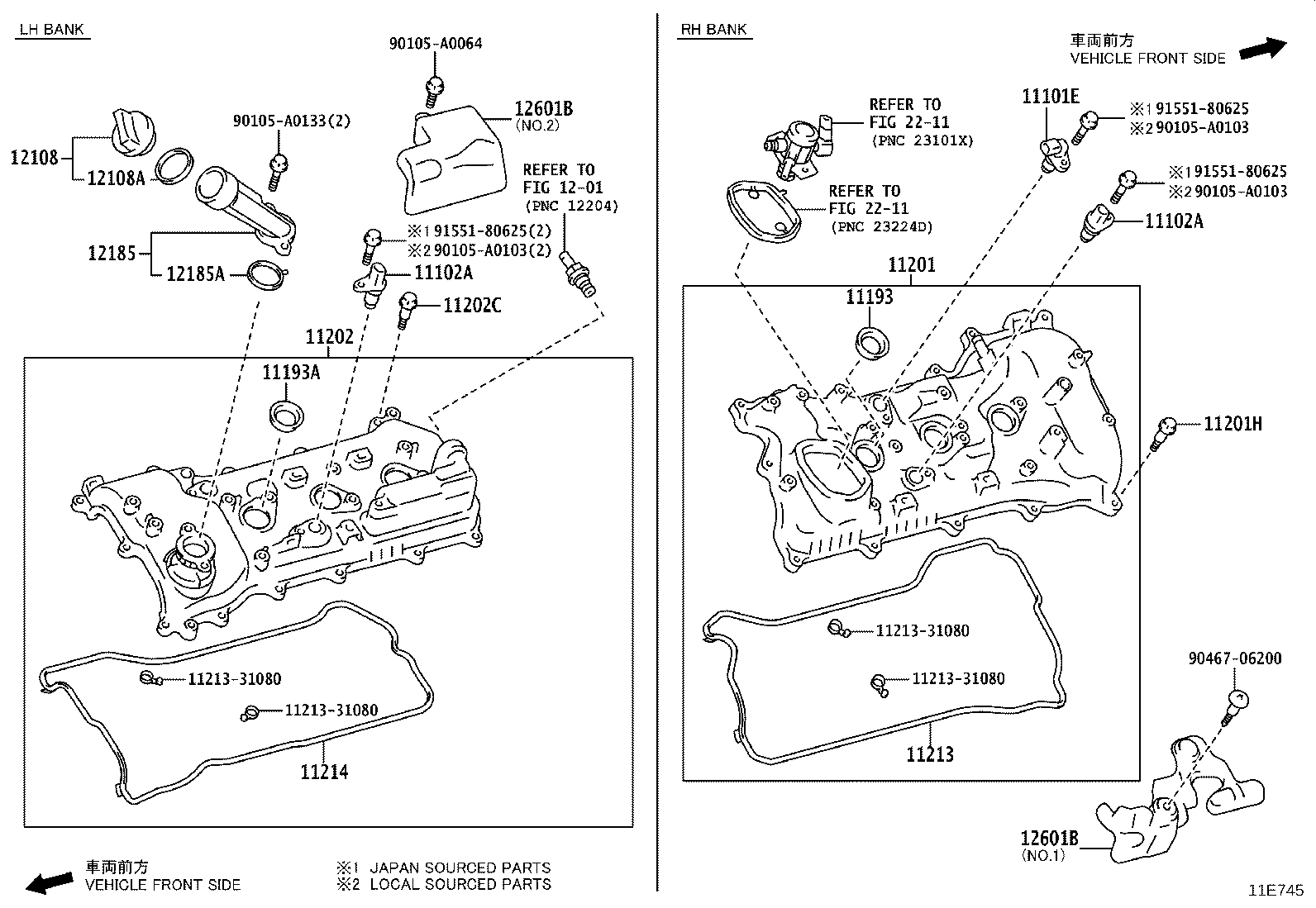 Exploded illustration 11E745