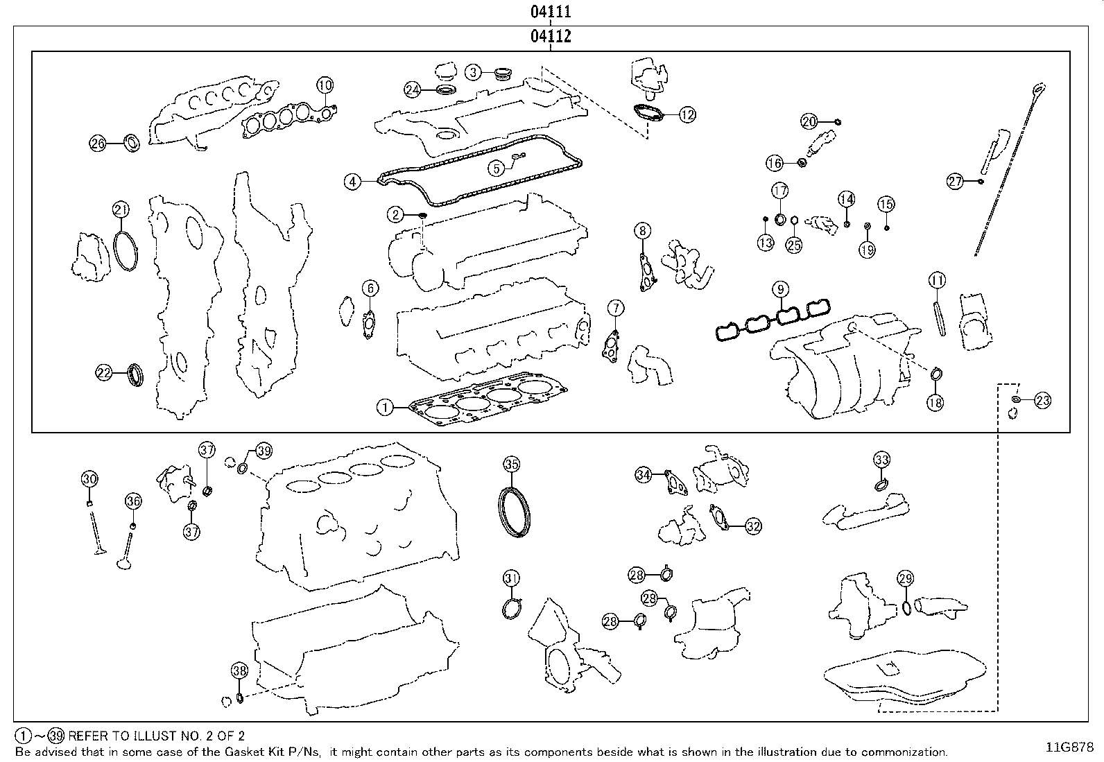 Exploded illustration 11G878