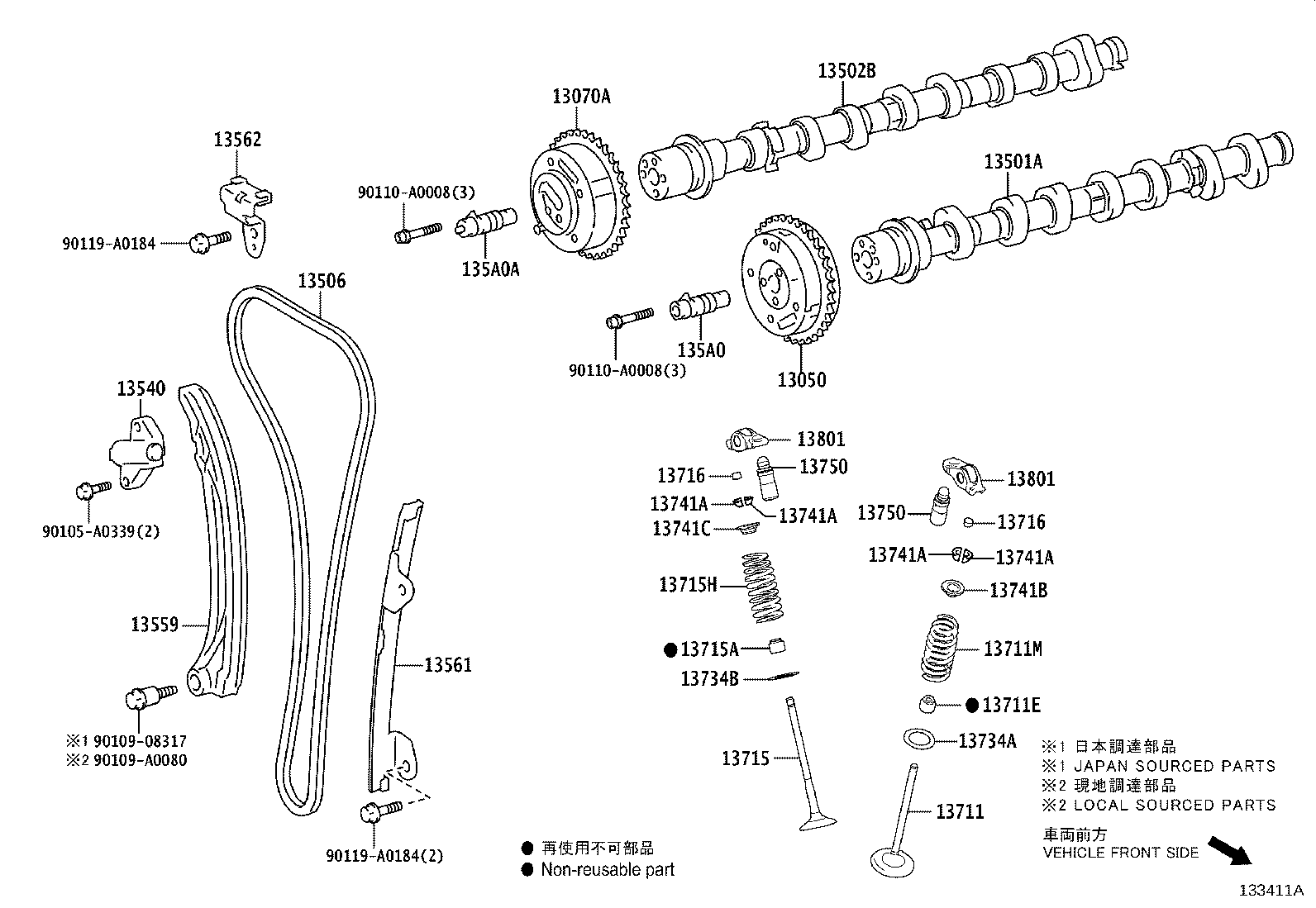 Exploded illustration 133411A