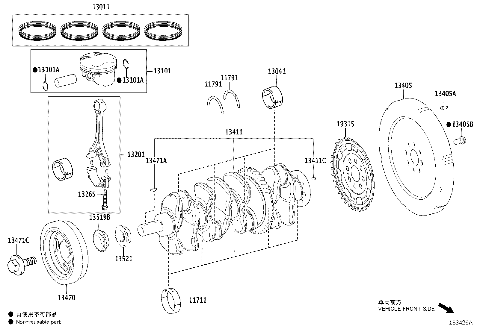 Exploded illustration 133426A