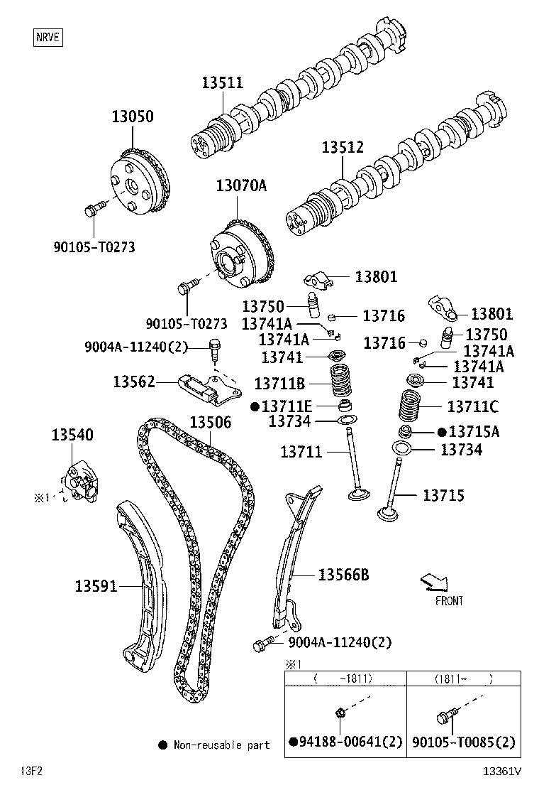 Exploded illustration 13361V