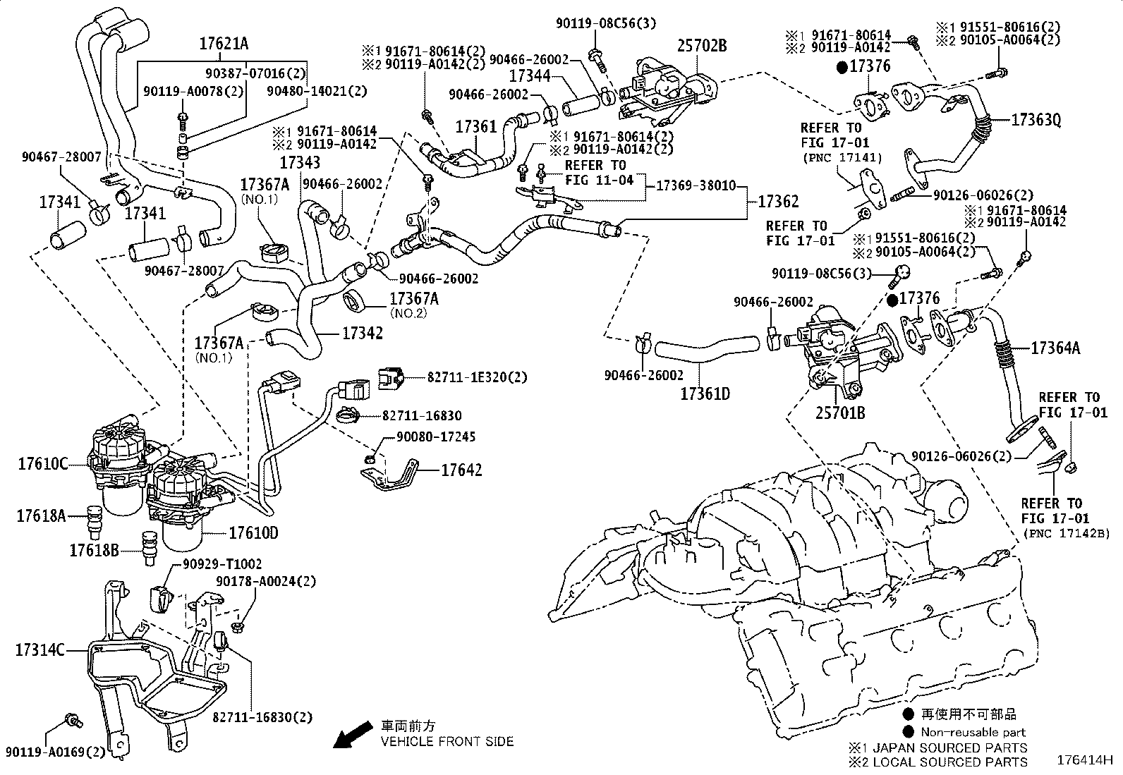 Exploded illustration 176414H